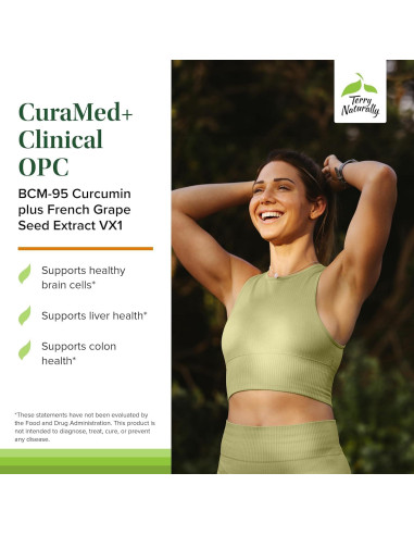 Suplemento de Cúrcuma Terry Naturally CuraMed 60 Gelatinas