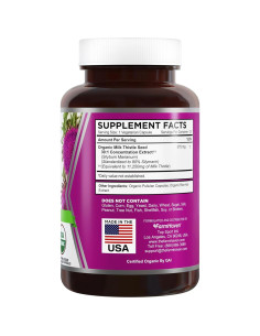 Cápsulas de Cardo Mariano Orgánico FarmHaven 120 Unidades 30X 2