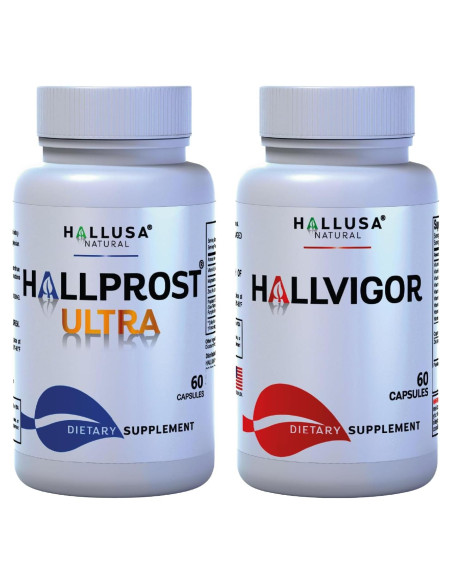 Suplemento Dietético HALLUSA NATURAL Hallprost Ultra 120 Cápsulas - Salud Próstata y Energía