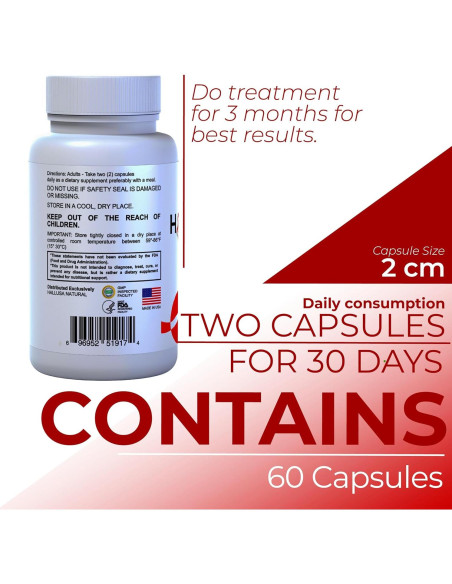 Suplemento Dietético HALLUSA NATURAL Hallprost Ultra 120 Cápsulas - Salud Próstata y Energía