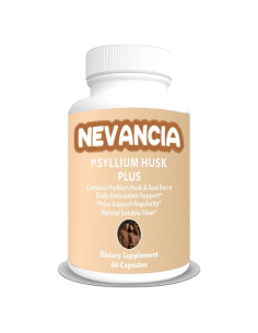 Cápsulas de Psyllium Husk Remedatech - 60 unidades, fibra prebiotica