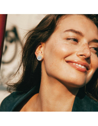 Pendientes Magnéticos Hipoalergénicos SIISPRI Oro 18K CZ 4 Pares