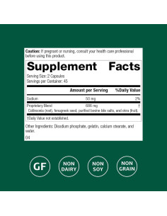 Suplemento Digestivo Standard Process Fen-Cho - 90 Cápsulas 2