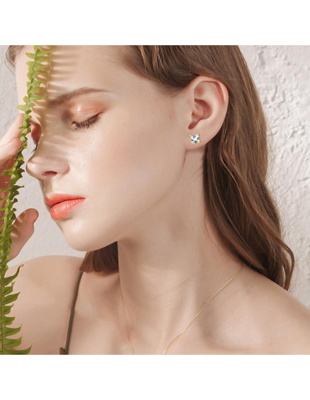 Pendientes Magnéticos Unisex NEWITIN Acero Inoxidable 6 Pares 6-9mm