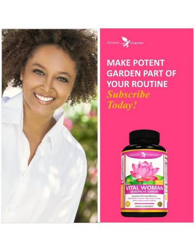 Suplemento Menopausia Potent Garden 60 Cápsulas Alivio Sofocos