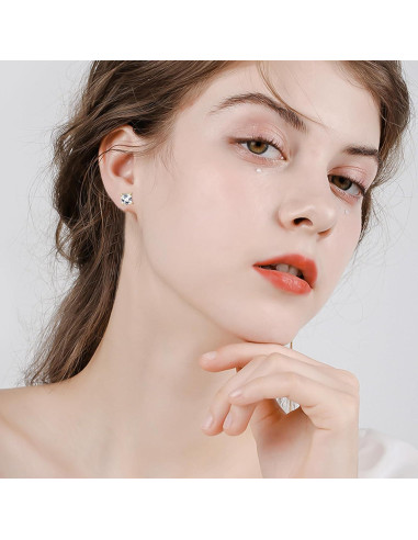 Pendientes Magnéticos Unisex NEWITIN Acero Inoxidable 6 Pares 6-9mm