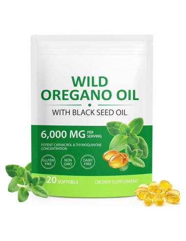 Aceite de Orégano Orgánico Ruduwu 6000mg 120 Gelatinas Blandas
