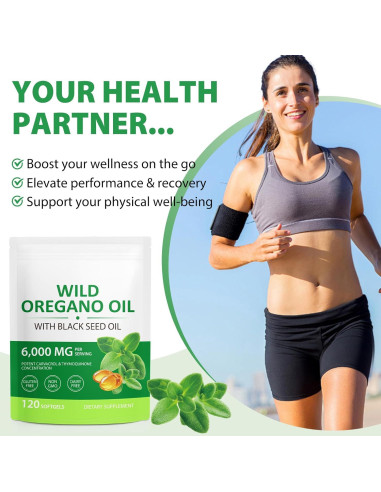 Aceite de Orégano Orgánico Ruduwu 6000mg 120 Gelatinas Blandas