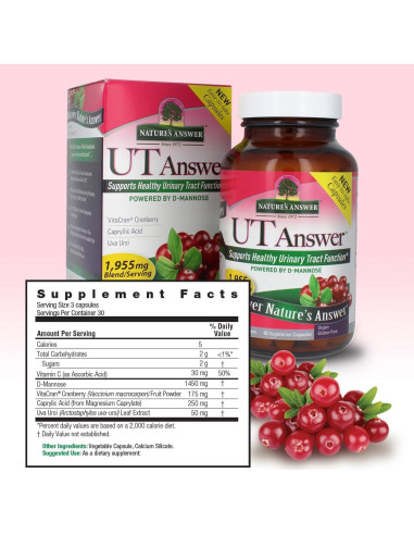UT Respuesta D-Mannose 1955mg 90 Cápsulas - Soporte Urinario