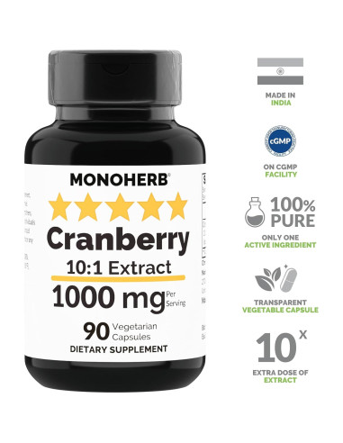 Extracto de Arándano 1000 mg - 90 Cápsulas Vegetarianas