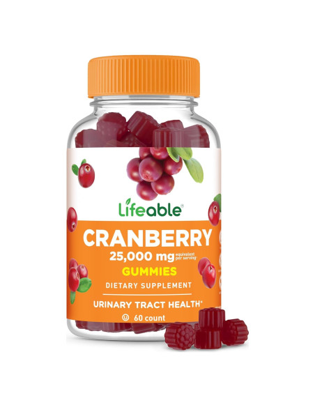 Gomitas de Arándano Lifeable 60 Unidades | Suplemento Vegano