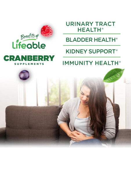 Gomitas de Arándano Lifeable 60 Unidades | Suplemento Vegano