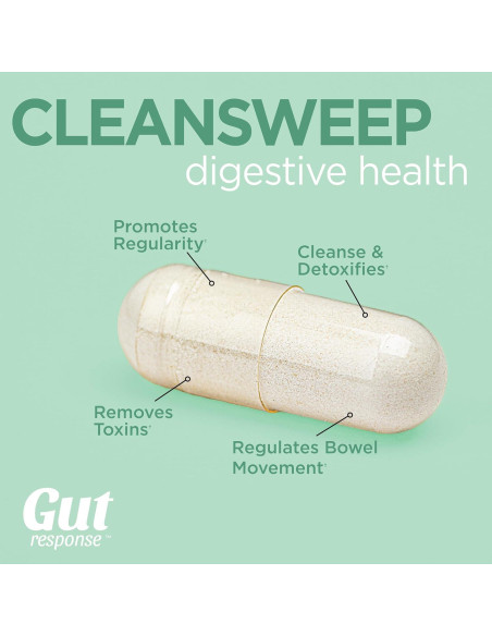 Cápsulas CleanSweep Gut Response 90 Unidades - Salud Digestiva