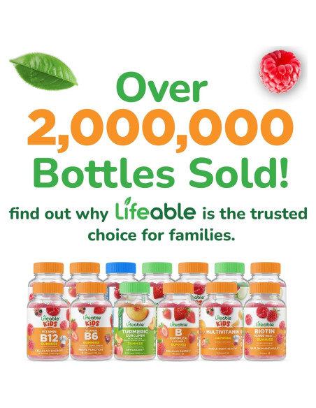 Gomitas de Arándano Lifeable 60 Unidades | Suplemento Vegano