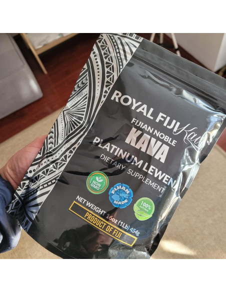 Polvo de Kava Lewena Royal Fiji 450g - Raíz Basal Premium