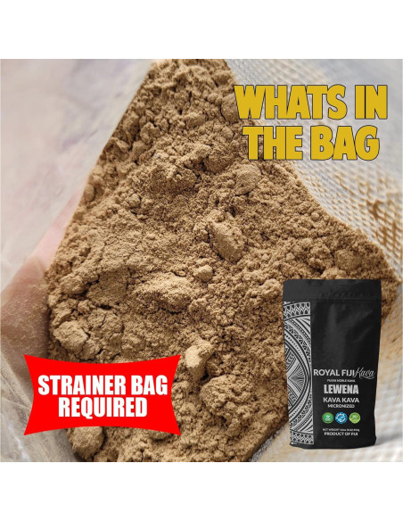 Polvo de Kava Lewena Royal Fiji 450g - Raíz Basal Premium
