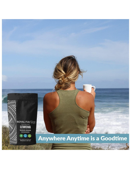 Polvo de Kava Lewena Royal Fiji 450g - Raíz Basal Premium