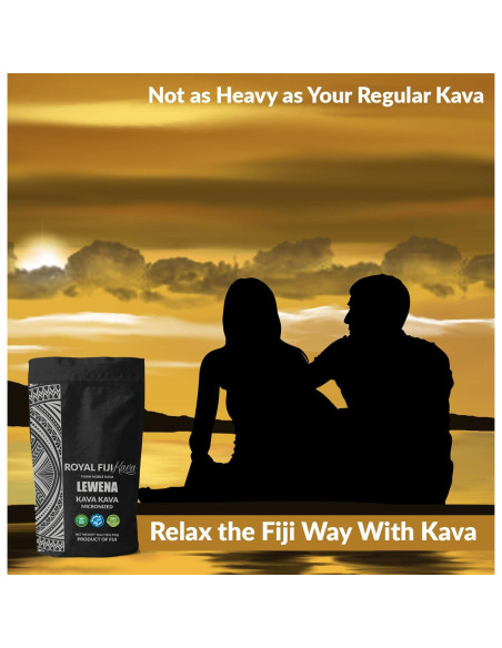 Polvo de Kava Lewena Royal Fiji 450g - Raíz Basal Premium
