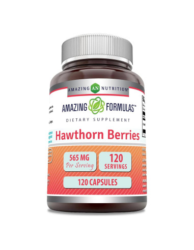 Suplemento Bayas de Espino Asombrosas 565 Mg 120 Cápsulas