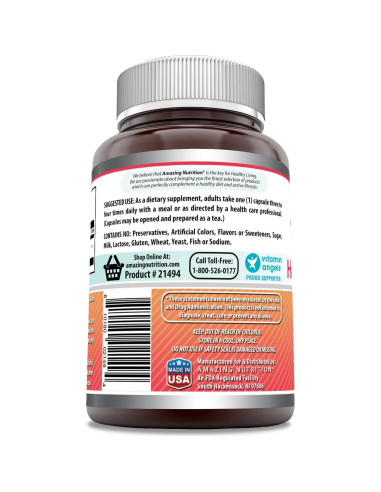 Suplemento Bayas de Espino Asombrosas 565 Mg 120 Cápsulas