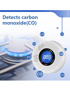 Detector de Monóxido de Carbono Uingarm GS888A - 3 Paquetes 2