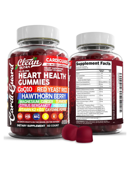 Gomitas CoQ10 Clean Nutraceuticals 300mg con Vitamina K2+D3 Gomitas CoQ10 Clean Nutraceuticals 300mg con Vitamina K2+D3