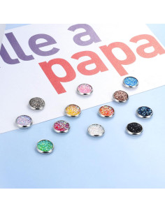 Pendientes Magnéticos Coloridos Thunaraz - 12 Pares 8mm y 10mm 2