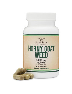 Suplemento Hierba de Cabra Excitada Double Wood 1000mg 90 Cápsulas