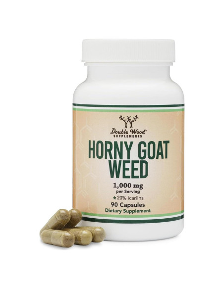 Suplemento Hierba de Cabra Excitada Double Wood 1000mg 90 Cápsulas