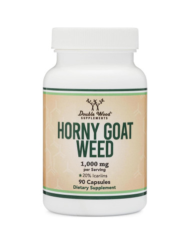 Suplemento Hierba de Cabra Excitada Double Wood 1000mg 90 Cápsulas