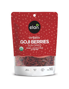Berries de Goji Secas Orgánicas Elan 139.5 g Sin Sulfitos