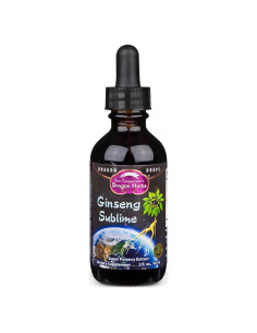 Gotas de Ginseng Dragon Herbs 59.15 ml - Energía y Enfoque