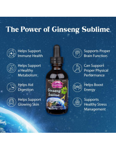 Gotas de Ginseng Dragon Herbs 59.15 ml - Energía y Enfoque 2