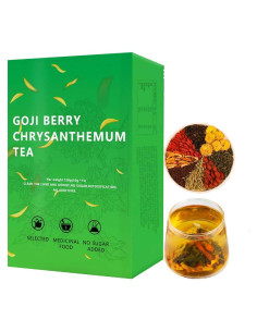 Té Herbal Sin Cafeína Goji Berry y Crisantemo 15 Bolsitas