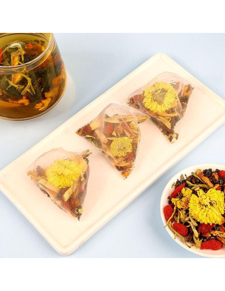 Té Herbal Sin Cafeína Goji Berry y Crisantemo 15 Bolsitas