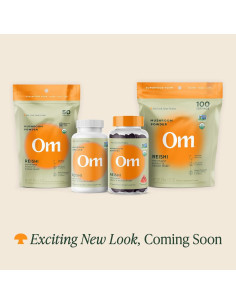 Polvo de Hongo Reishi Orgánico OM 99.22g - Adaptógeno Inmunológico 2