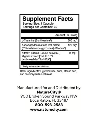 NatureCity TrueZs Suplemento Natural para Dormir - 30 Cápsulas Veganas