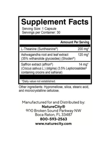 NatureCity TrueZs Suplemento Natural para Dormir - 30 Cápsulas Veganas