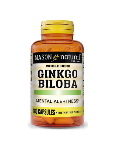 Cápsulas de Ginkgo Biloba Mason Vitamins 125 mg 180 Unidades