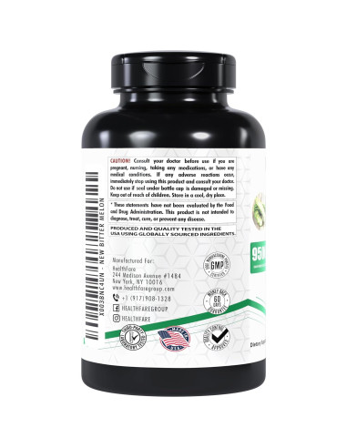 Cápsulas de Melón Amargo HealthFare 9500mg | 200 Veganas