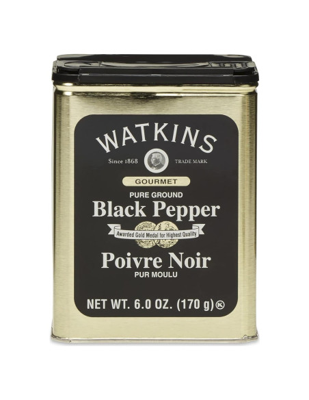 Pimienta Negra Molida Gourmet Watkins 170 g - Natural