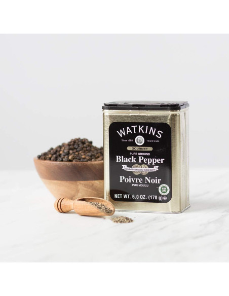 Pimienta Negra Molida Gourmet Watkins 170 g - Natural