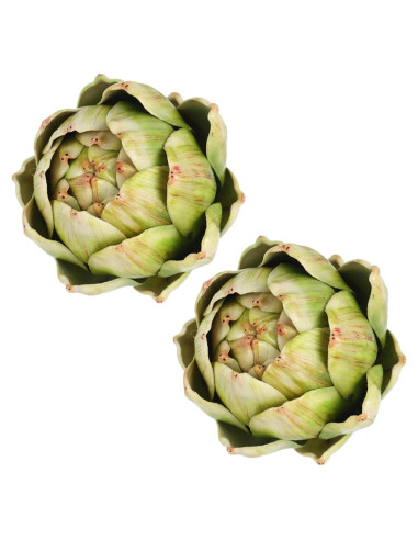 Alcachofas Artificiales Verdes Timgle - 2 Pcs Grande Decoración