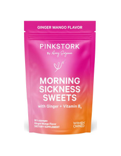 Dulces para Náuseas Matutinas Pink Stork - Mango y Jengibre - 30 Caramelos