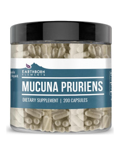 Extracto de Mucuna Pruriens Earthborn Elements 200 Cápsulas