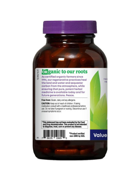 Cápsulas Herbales Orgánicas Saw Palmetto Oregon's Wild Harvest 180 Unidades