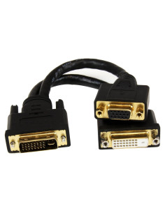 Cable Divisor DVI-I a DVI-D y VGA StarTech 20.32cm