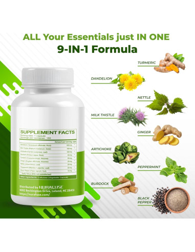 Suplemento Digestivo NuraFuse Diente de León 150 Cápsulas