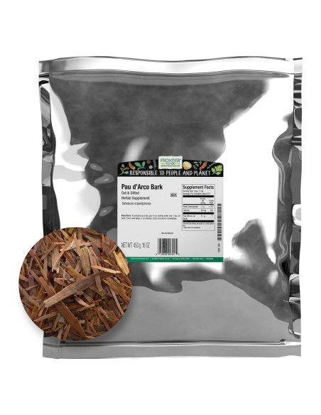 Corteza de Pau d'Arco Frontier Co-op 0.45 kg Bolsa a Granel