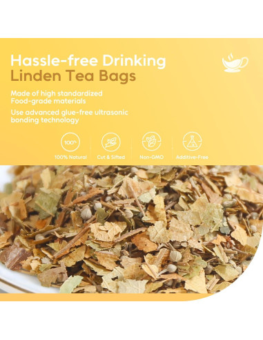 Té de Tilo FullChea - 36 Bolsitas - Sin Cafeína y OGM